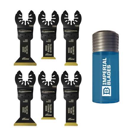 Bi-Metal Tin Storm Blades Variety 6-Pack w/Case D7196