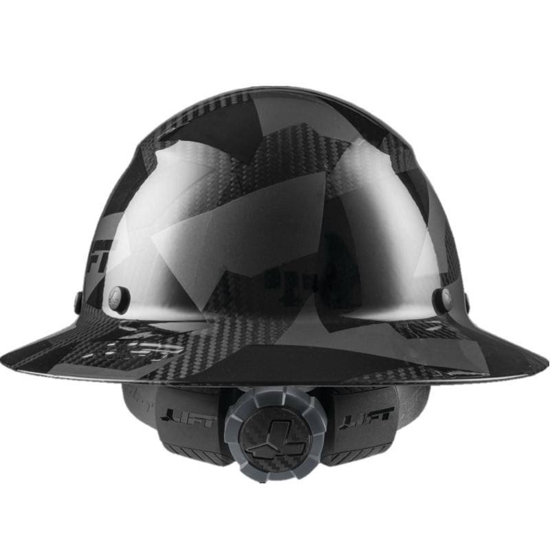 Carbon Fiber Full Brim Hard Hat J963