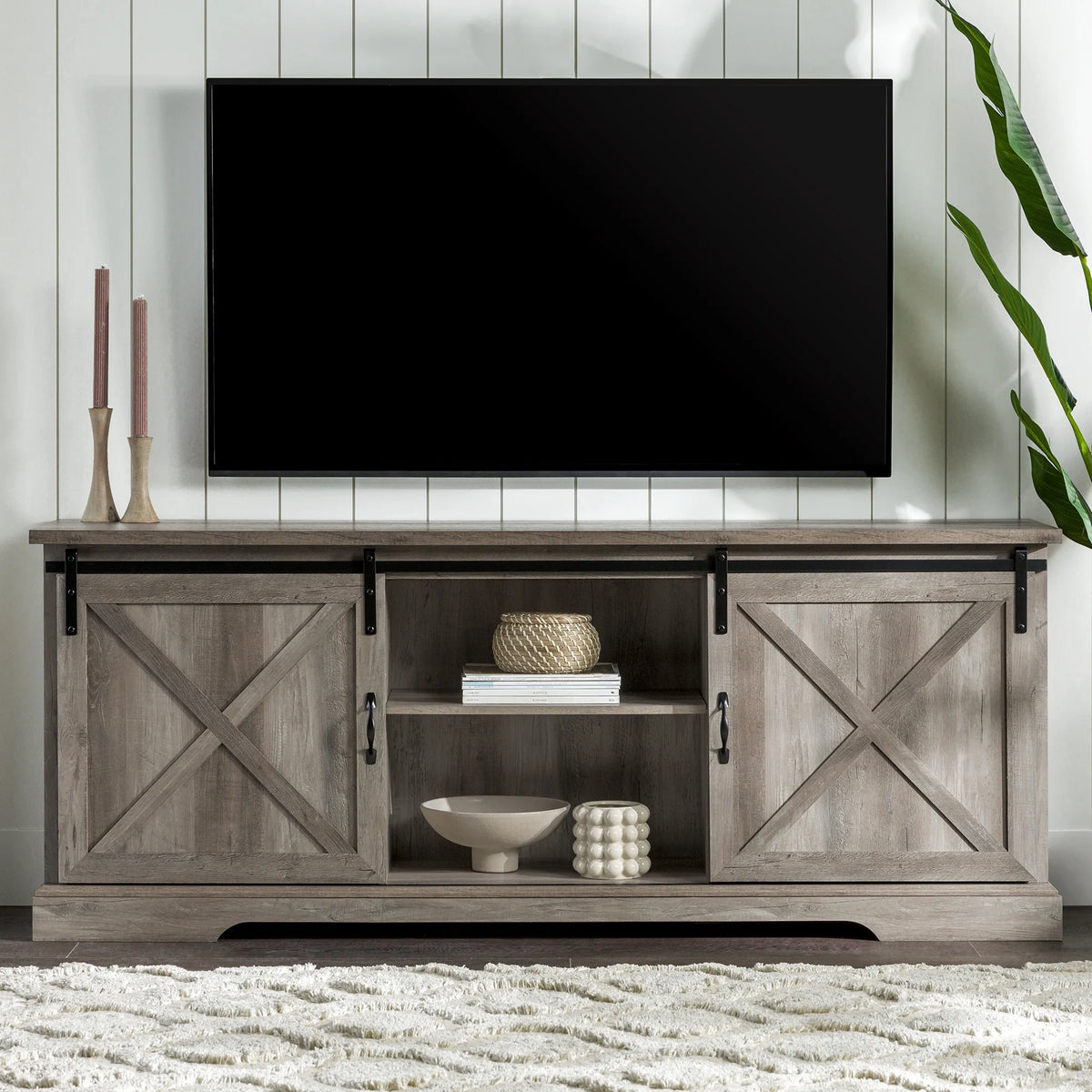 Modern Sliding Door TV Stand G19923