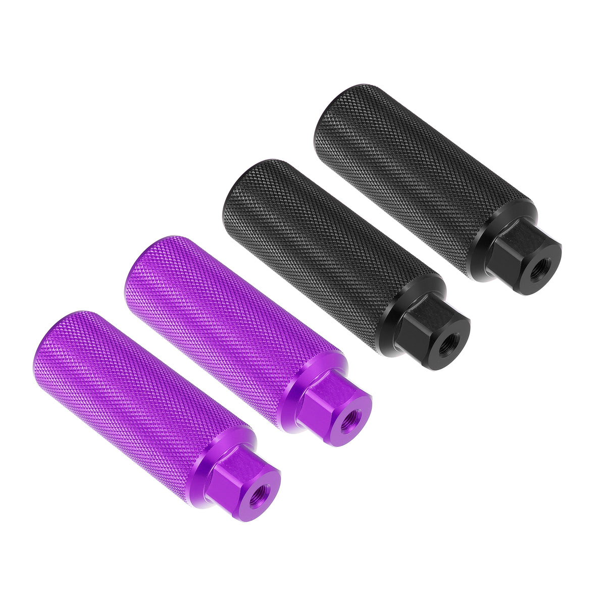 Black Purple Aluminum Alloy Bicycle Footrest Pegs E677