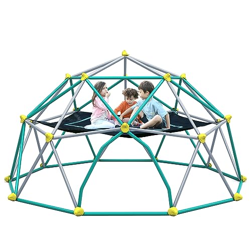 Geometric Dome Climber Play Center, Green, 13ft A893661