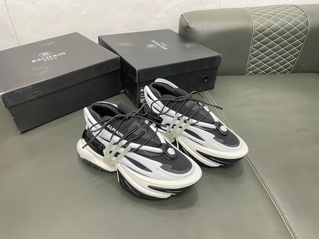 White Black Heels G2814