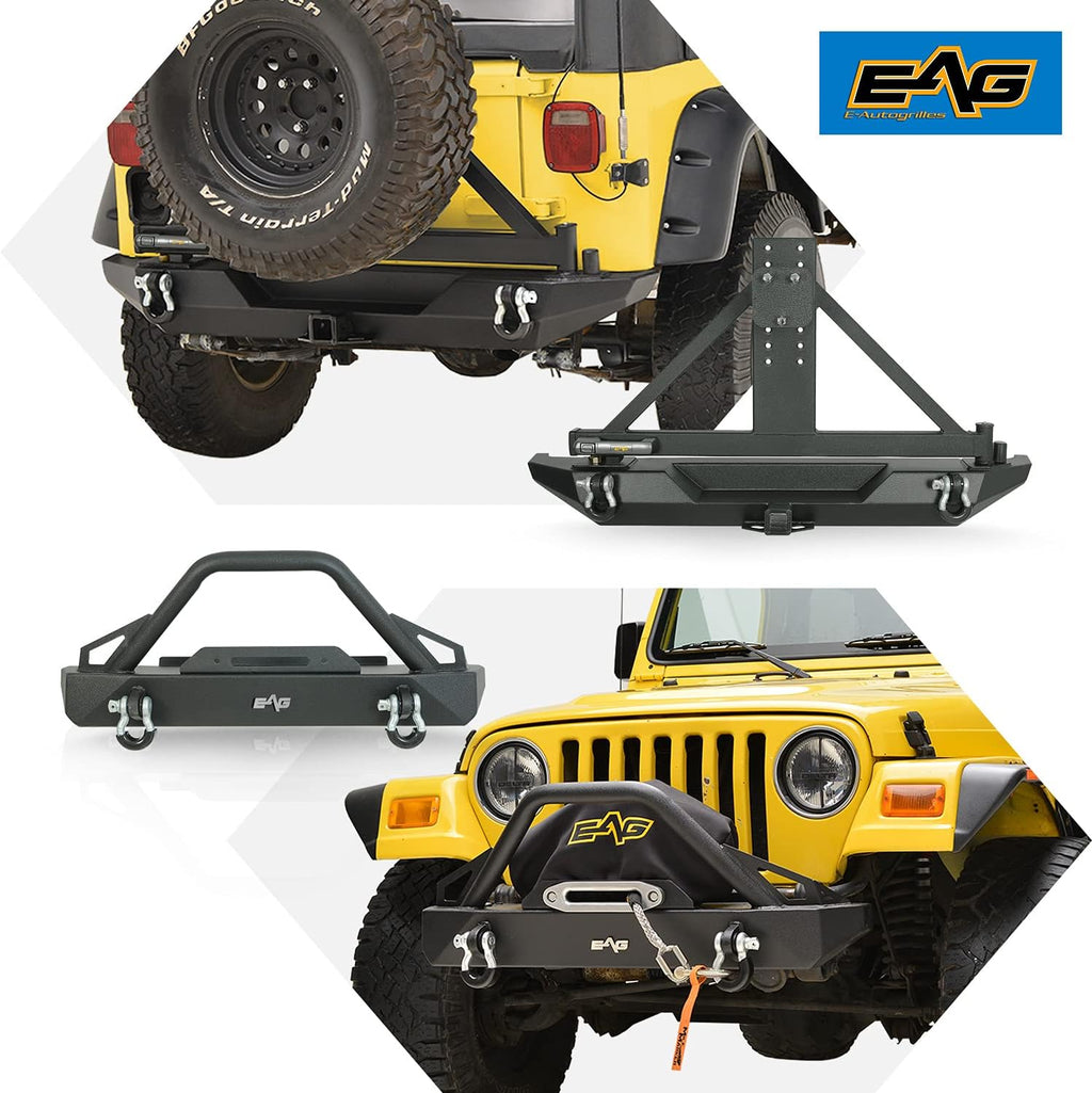 Front and Rear Bumper with Tire Carrier H418022