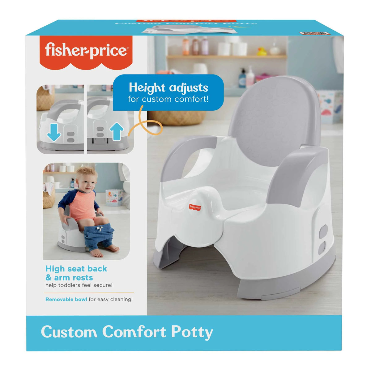 Adjustable Toddler Training Toilet with Removable Bowl F795