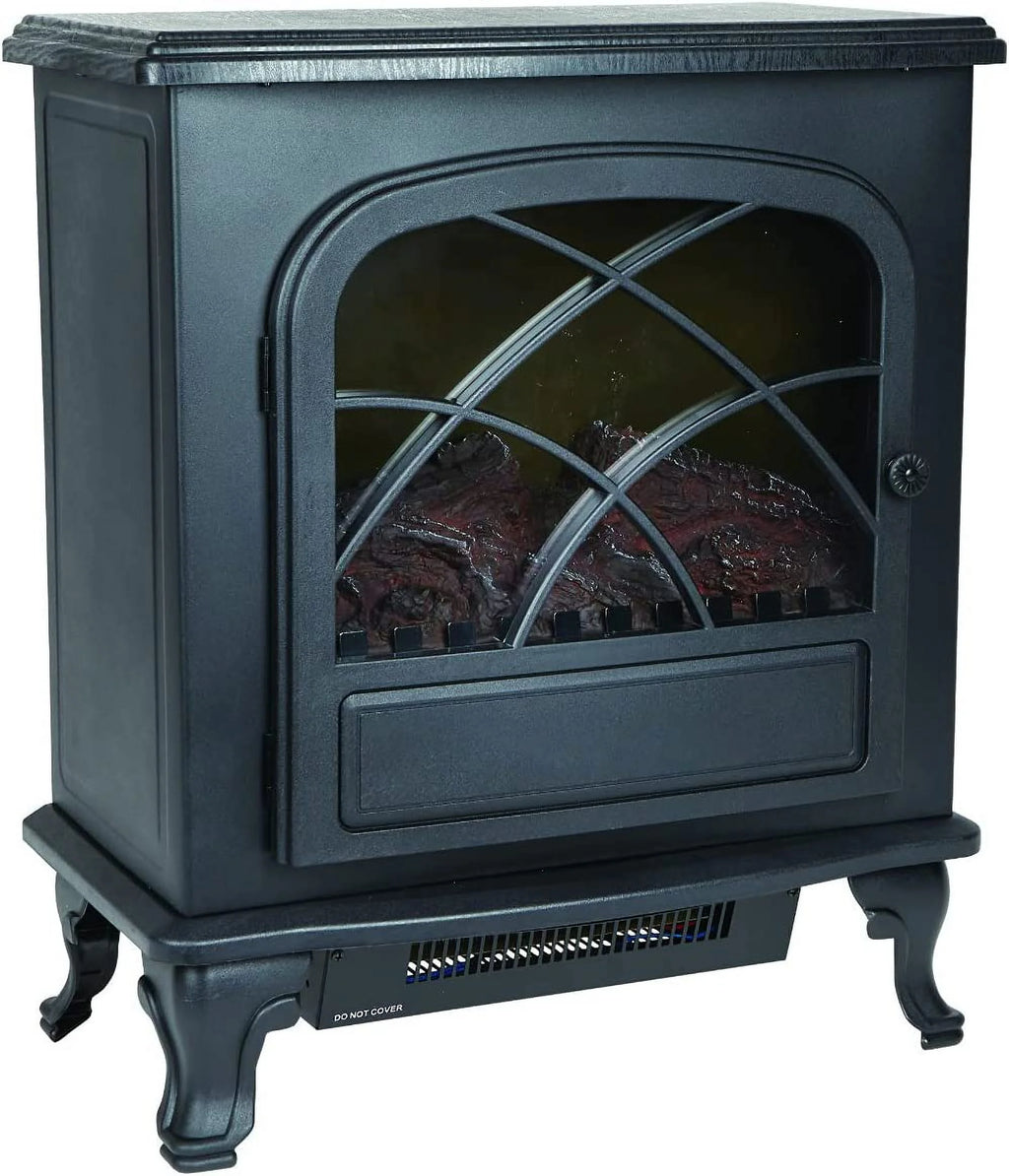 Black Infrared Electric Fireplace Stove Heater with Remote F101080