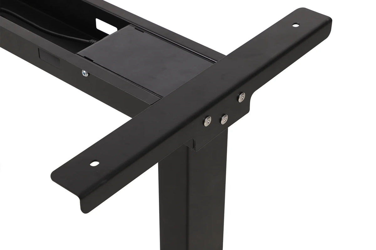 Black Electric Standing Desk Converter with 46 in. Top H109933