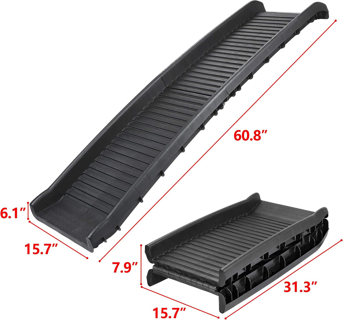 62 Inches Portable Folding Pet Ramp N27559