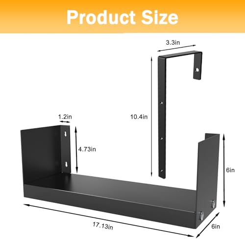 Cubicle Shelf Storage Organizer Bookshelf with Hooks W706121