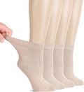 Super Soft Thin Bamboo Ankle Socks 4 Pairs P645