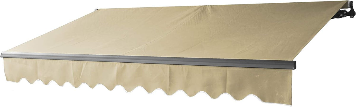 Black Retractable Patio Awning 10 x 8 Feet D4548