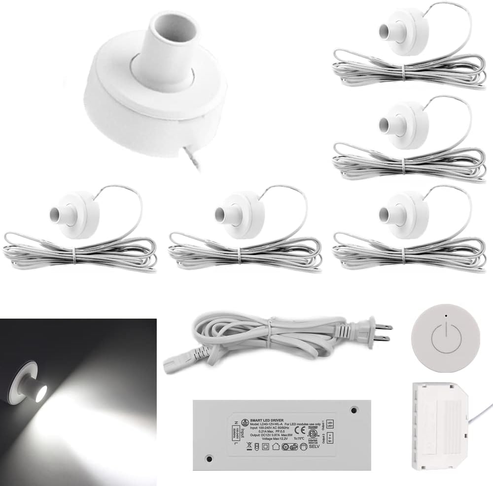 1W 4000K Black Dimmable Mini Spotlight D8514