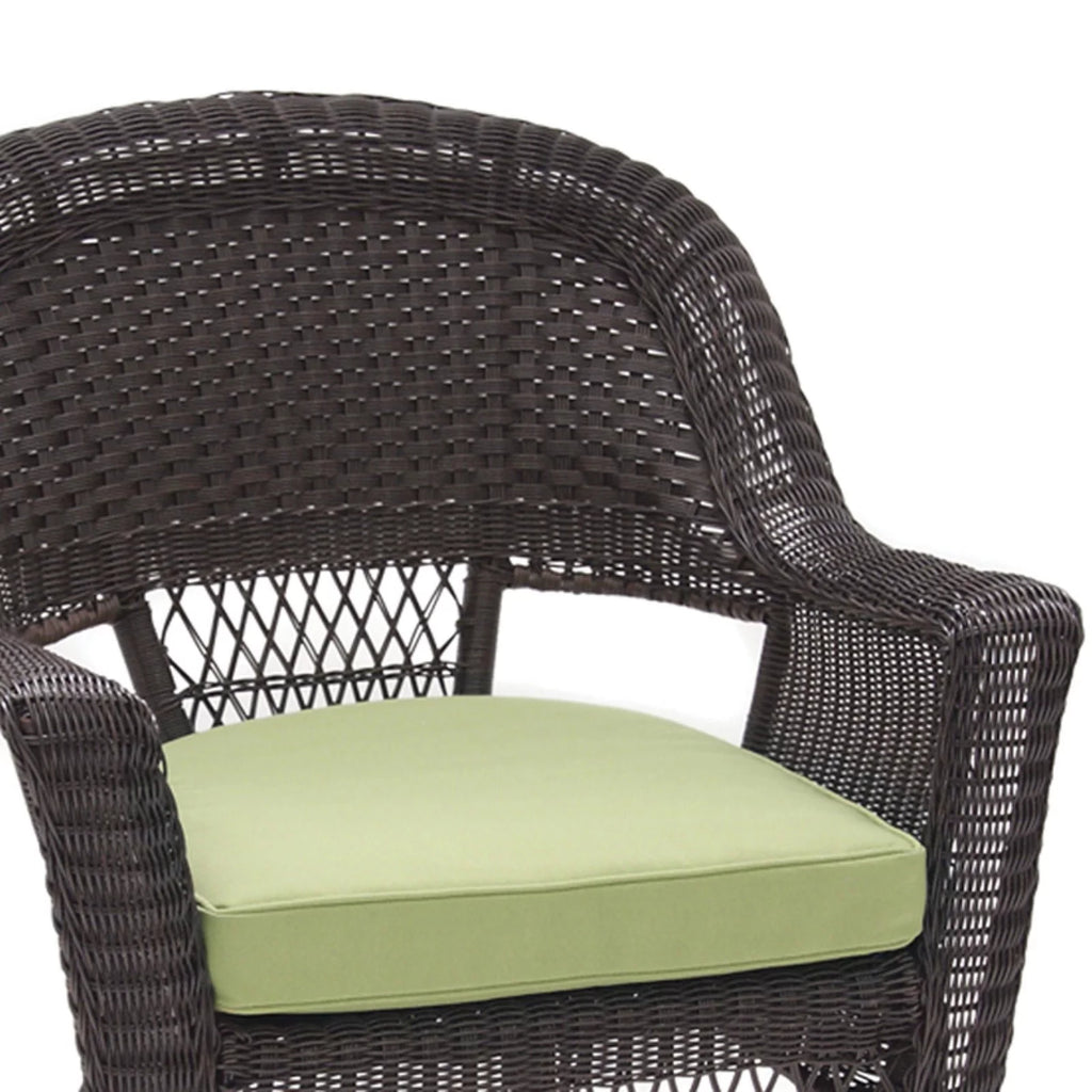 Black Wicker Chair with Cushion E145543