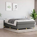 Queen Size Fabric Platform Bed Frame Dark Gray P988