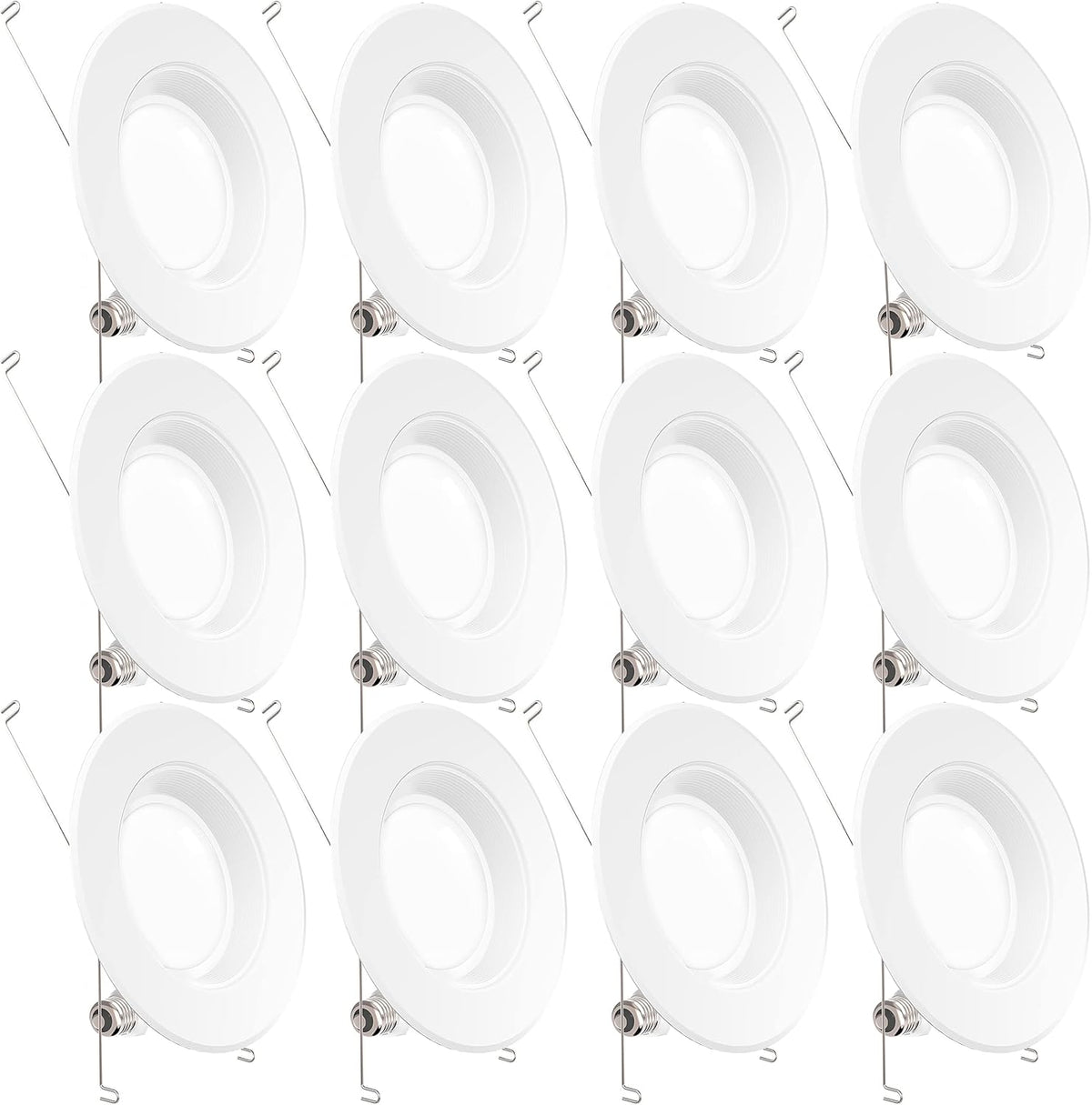 12 Pack 5/6 Inch LED Can Lights Dimmable 3000K Warm White M870668