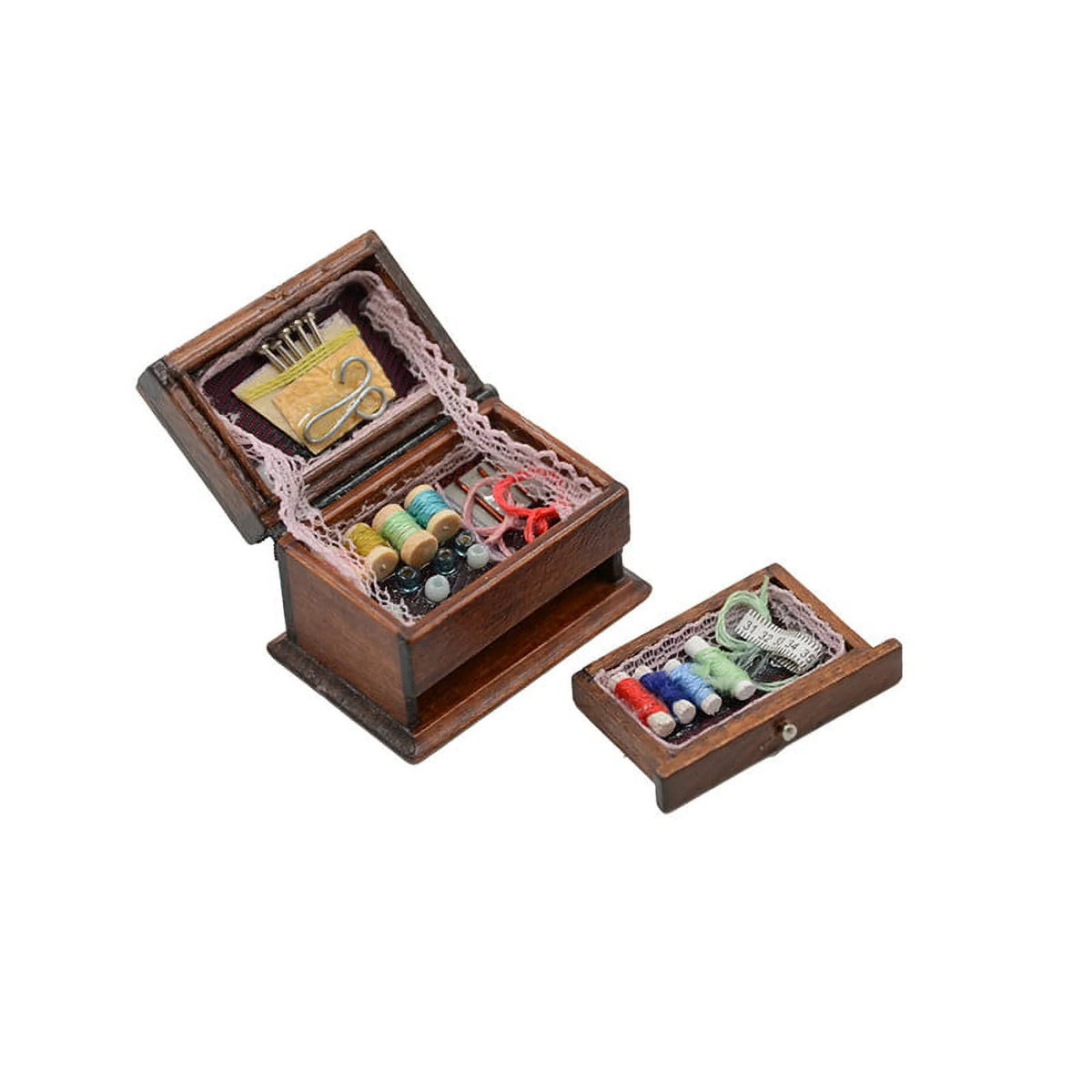 1:12 Dollhouse Miniature Sewing Needle Kit Box K97391