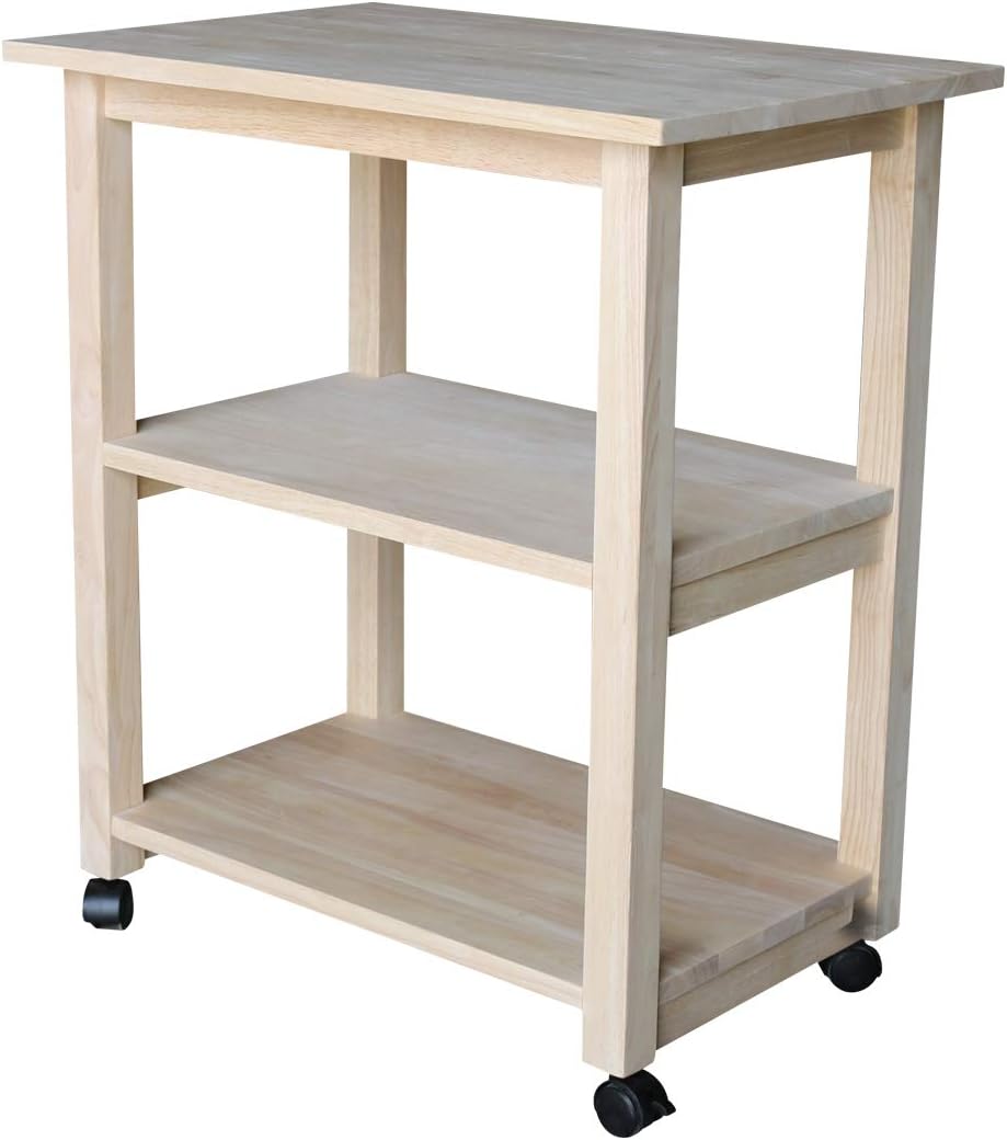 Unfinished Microwave Cart E10882