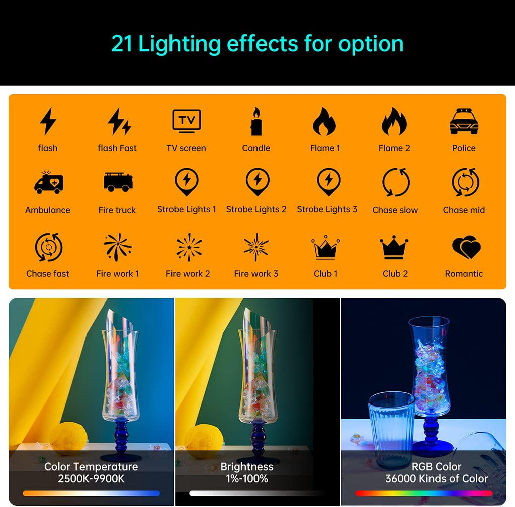 RGB Video Light Panel with Rechargeable Battery B23196