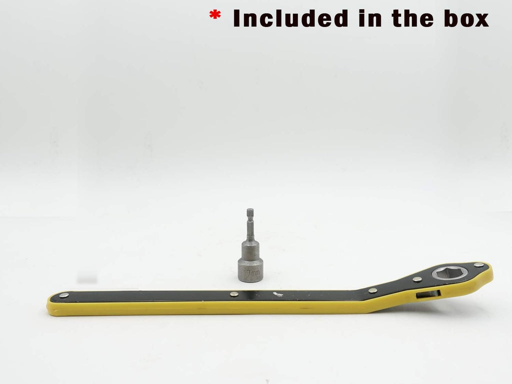Heavy Duty RV Camper Wheel Tire Chock 2 Sets with Crank Handle N9133