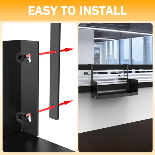 Cubicle Shelf Storage Organizer Bookshelf with Hooks W706121