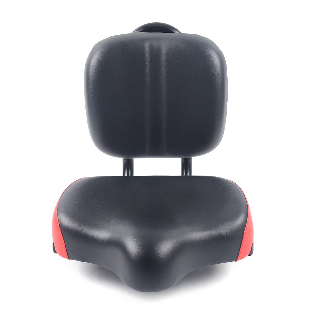 Wide Soft Bicycle Saddle with Backrest T96113
