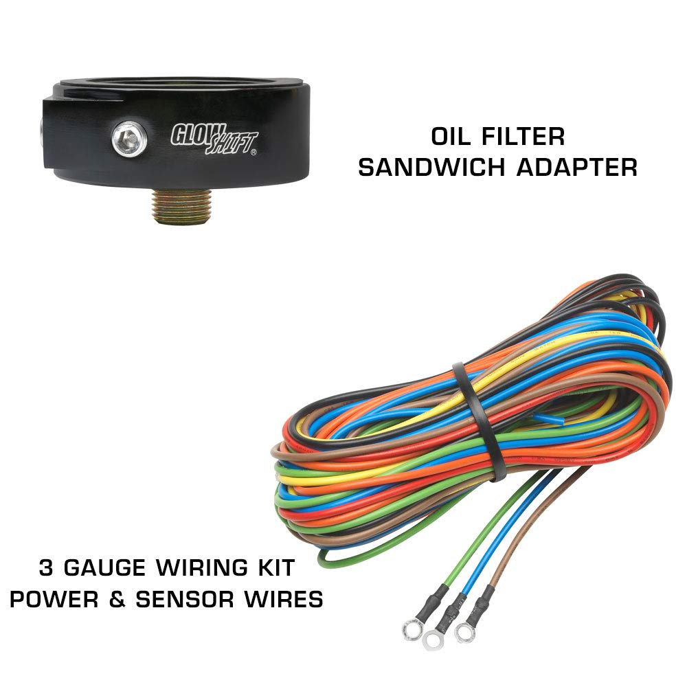 Tinted 7 Color 30 PSI Boost/Vacuum, 100 PSI Oil Pressure & Oil Temperature Gauges, Gray Triple Pillar Pod P519
