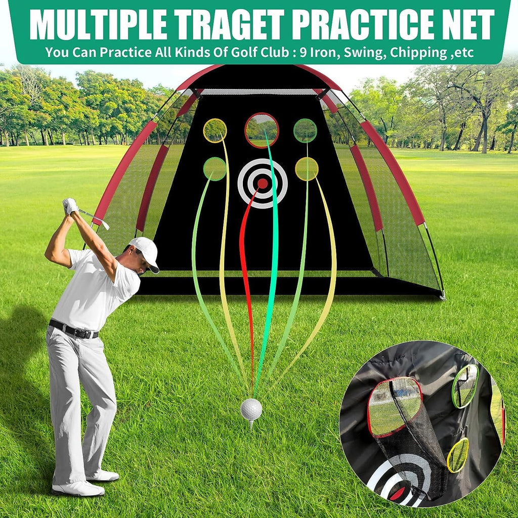 Golf Practice Net with Hitting Mat and Carry Bag T14421