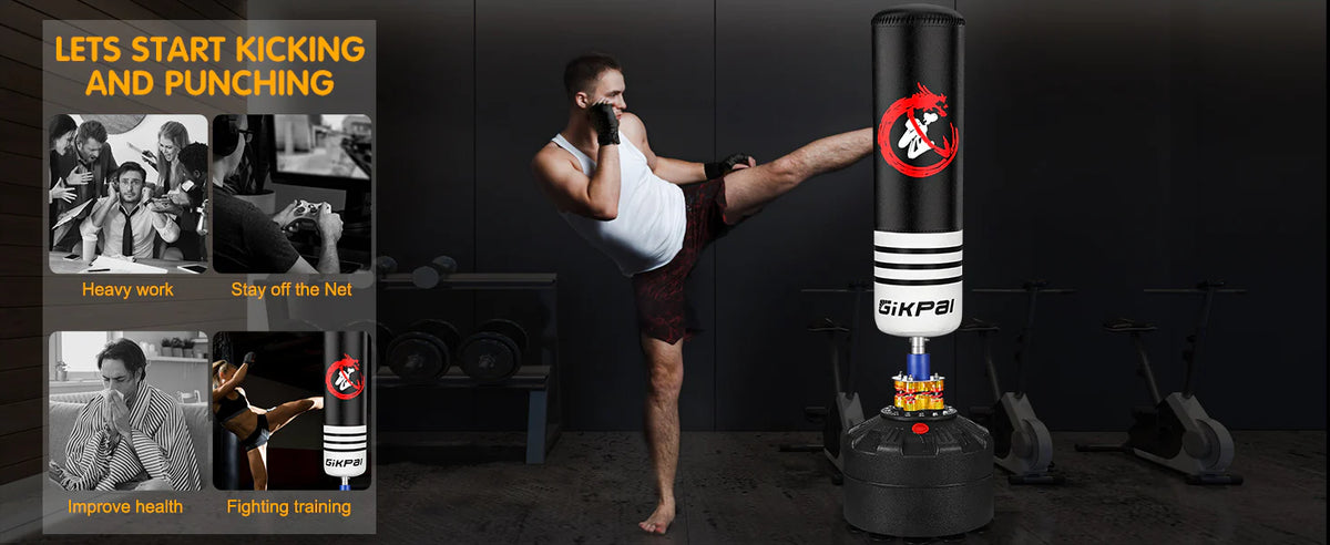70'' 180lbs Freestanding Punching Bag with Stand V480