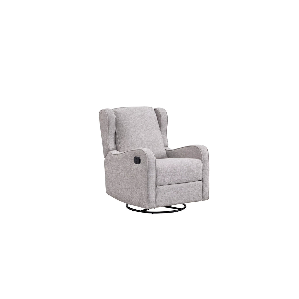 Fawn Gray Fabric Swivel Glider and Recliner X496209