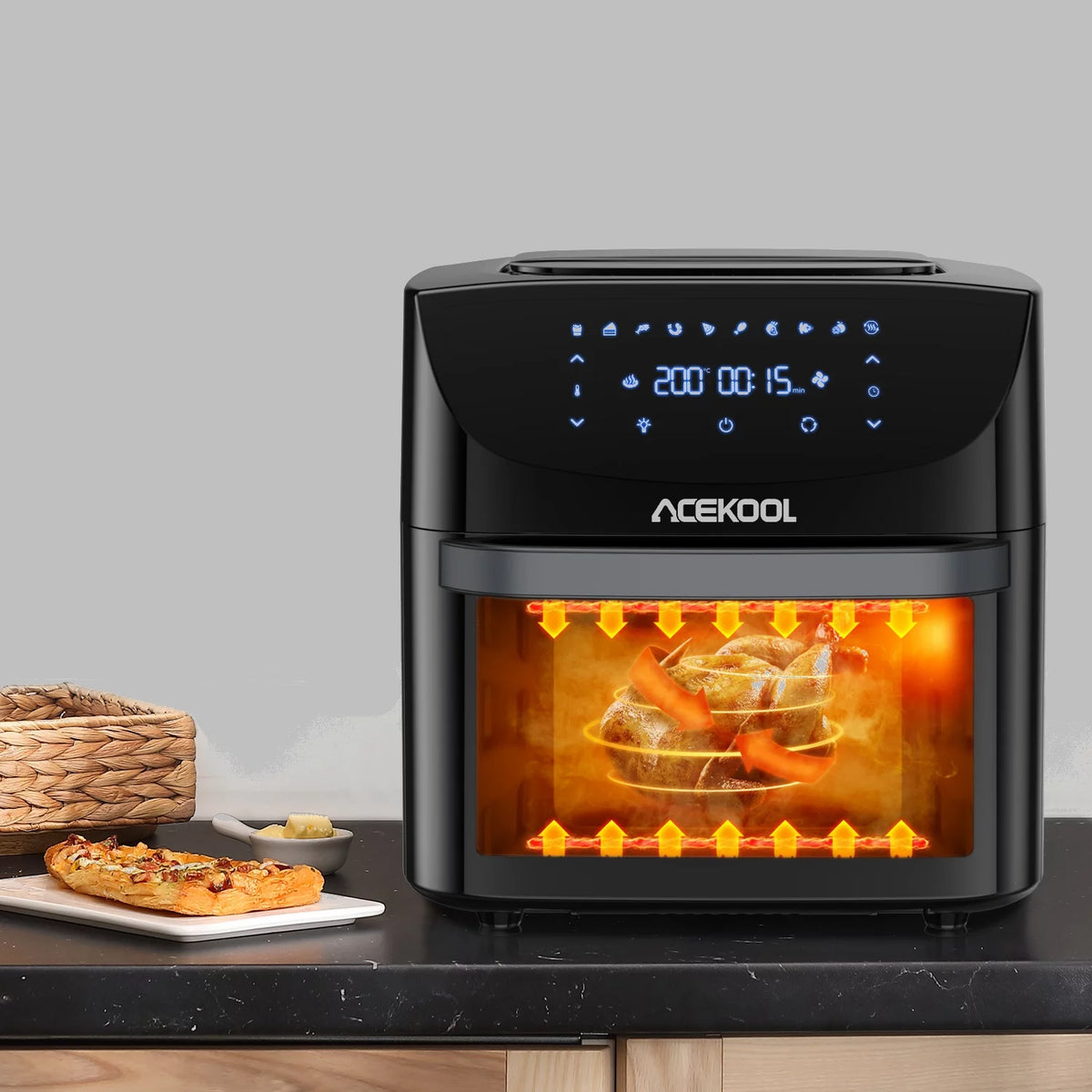 19 Qt 1800 W 10-in-1 Digital Air Fryer Oven C158