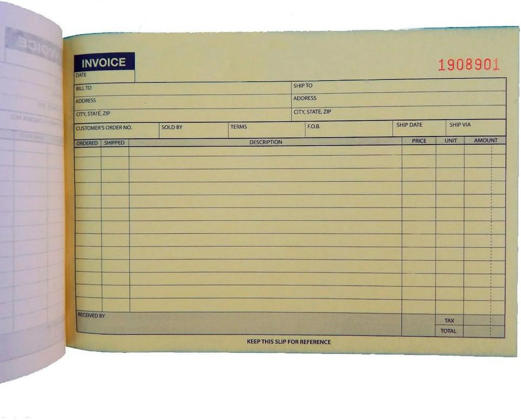 Invoice Receipt Record Book 2 Part 50 Sets N443067
