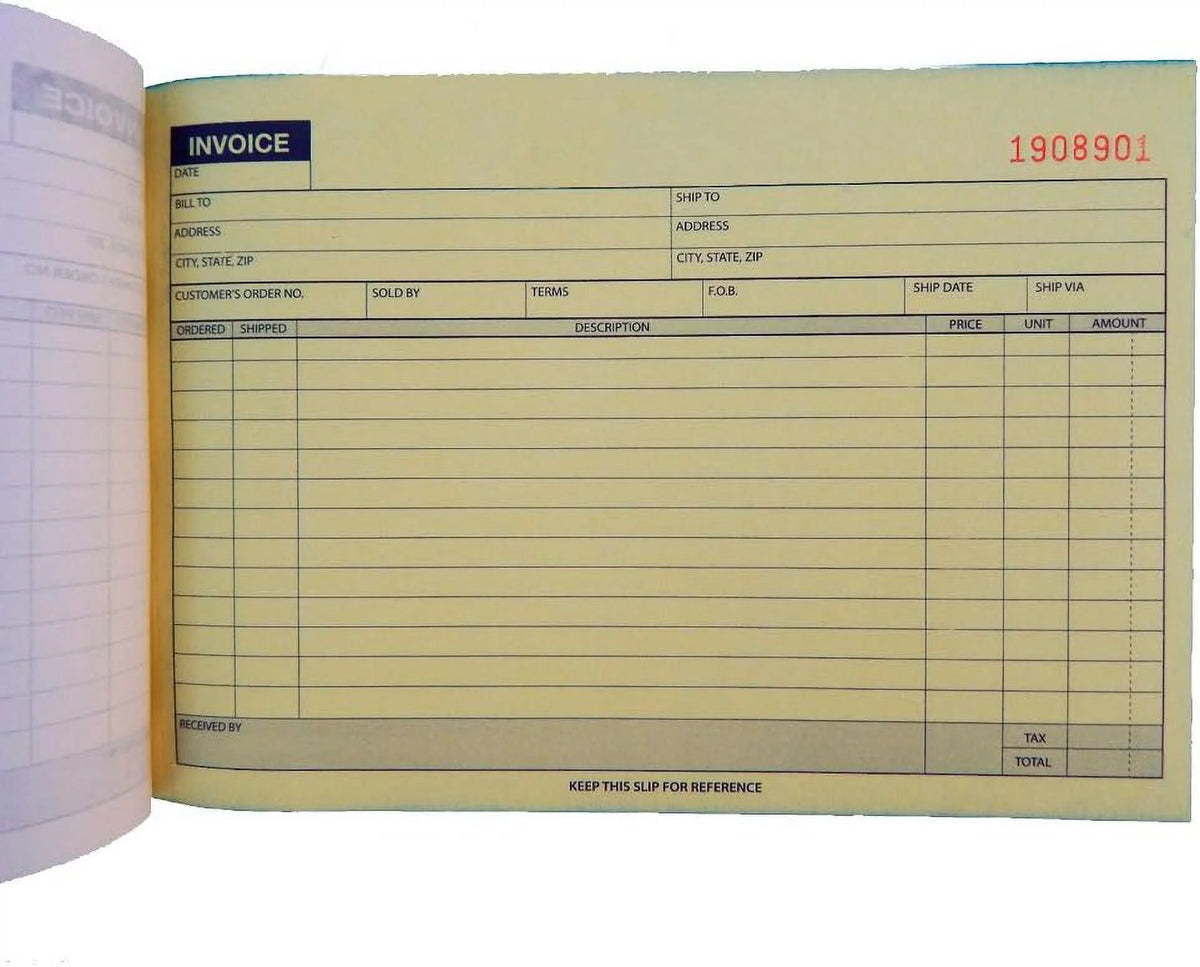 Invoice Receipt Record Book 2 Part 50 Sets N443067