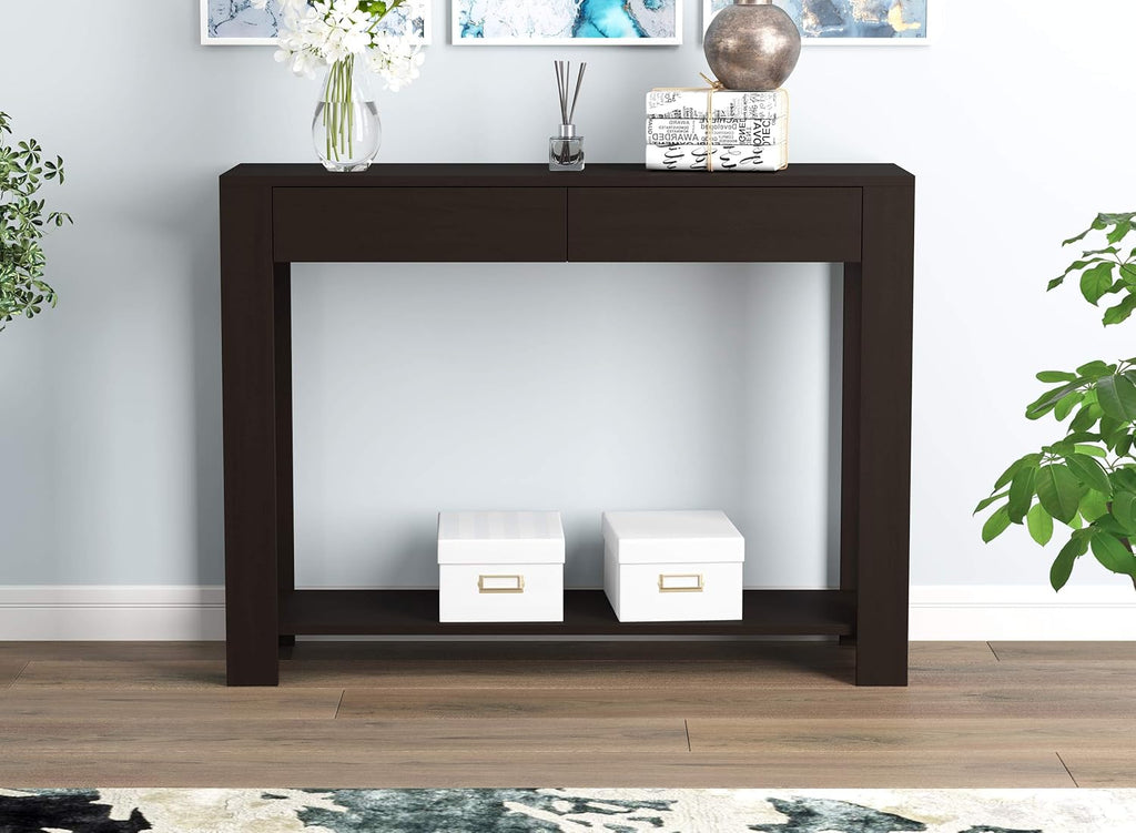 Brown 2 Drawer Console Table M723219
