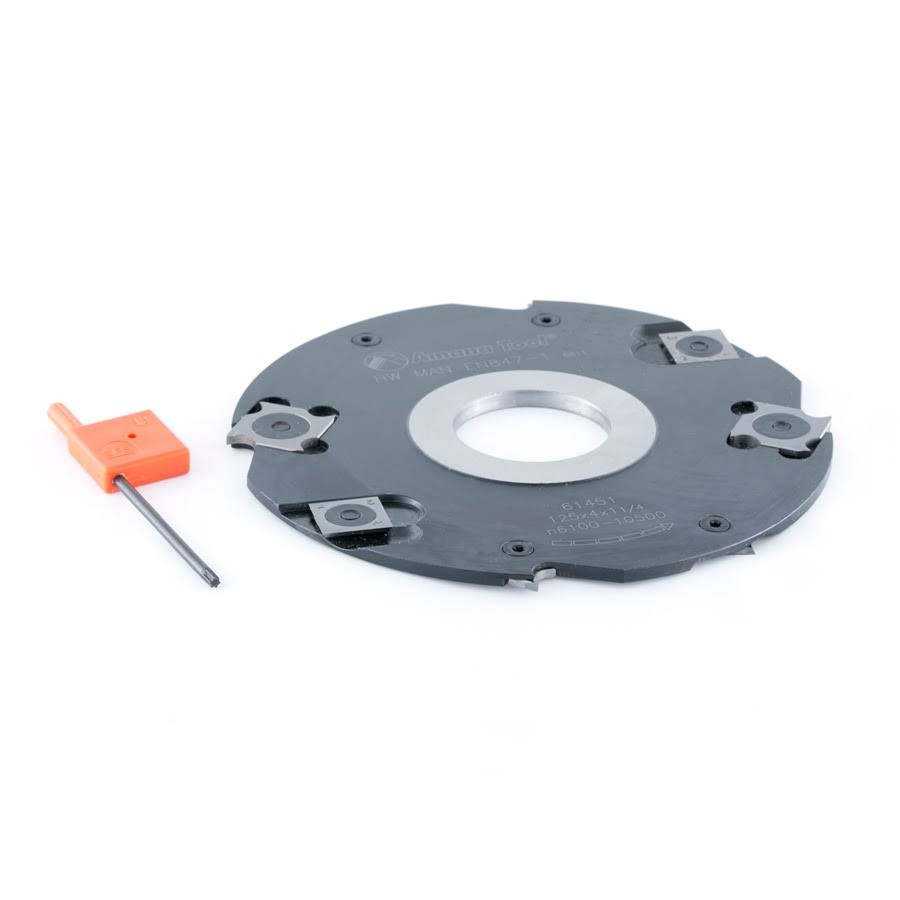 Carbide Grooving Insert with Scorer 4mm x 125mm Dia x 1-1/4 Bore F46268