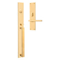 Satin Brass Single Cylinder Mortise Handleset G27798