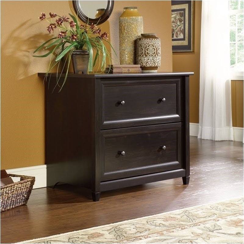2 Drawer Black File Cabinet H5860