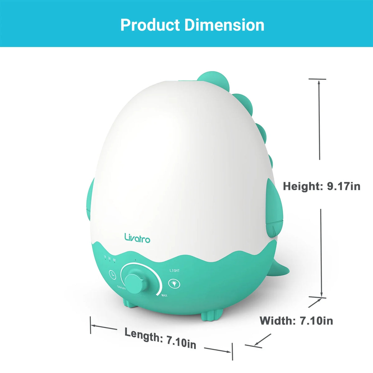 Cool Mist Humidifier with Diffuser, Night Light, Timer E502722