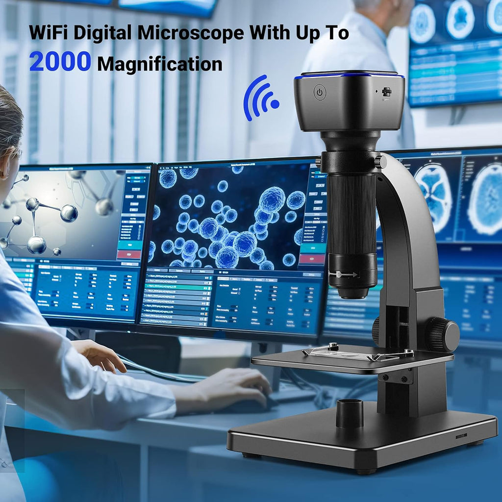 Digital Microscope, 2000X WiFi USB Connection B236309