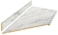 8 ft. White Laminate Countertop Kit with Left Miter and Full Wrap Ogee Edge Q36102