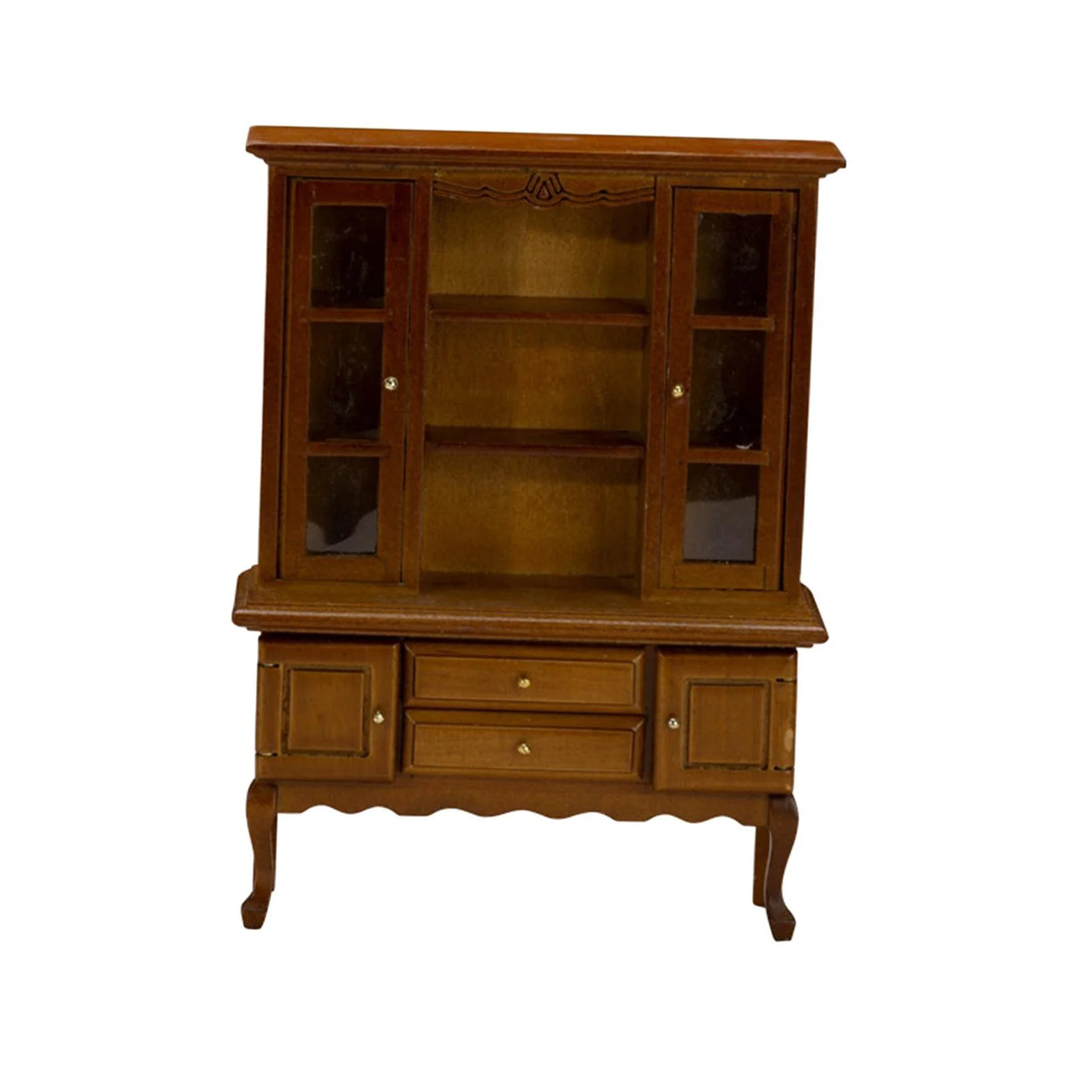 Walnut Miniature Bookcase Cabinet O9110