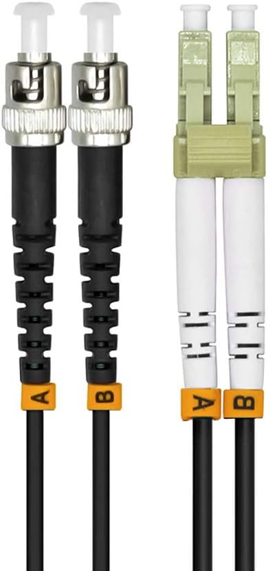 40M LC to LC OM3 Outdoor Armored Duplex 50/125 Fiber Optic Cable Jumper Multimode Q9326
