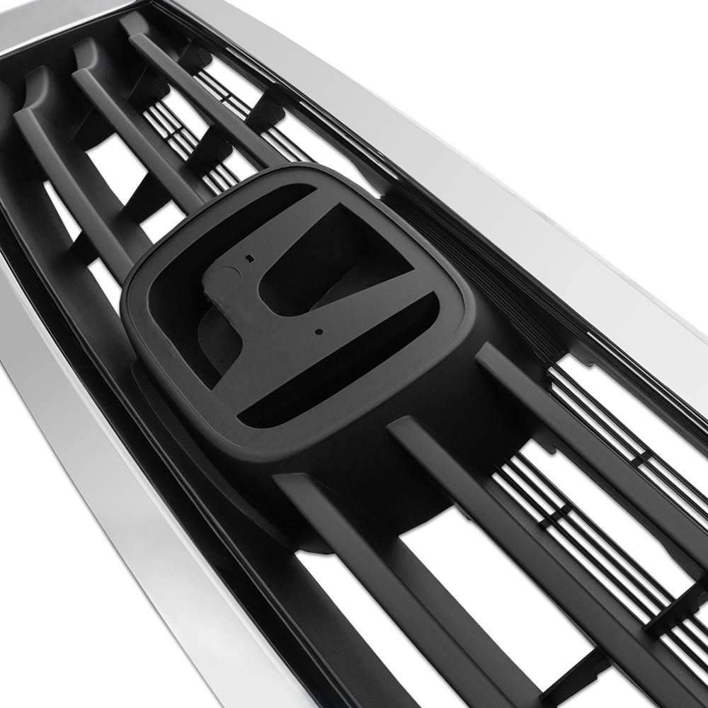 Chrome Front Bumper Hood Upper Grille Grill Trim for 2008-2010 Honda Accord Sedan 4-Door U4547