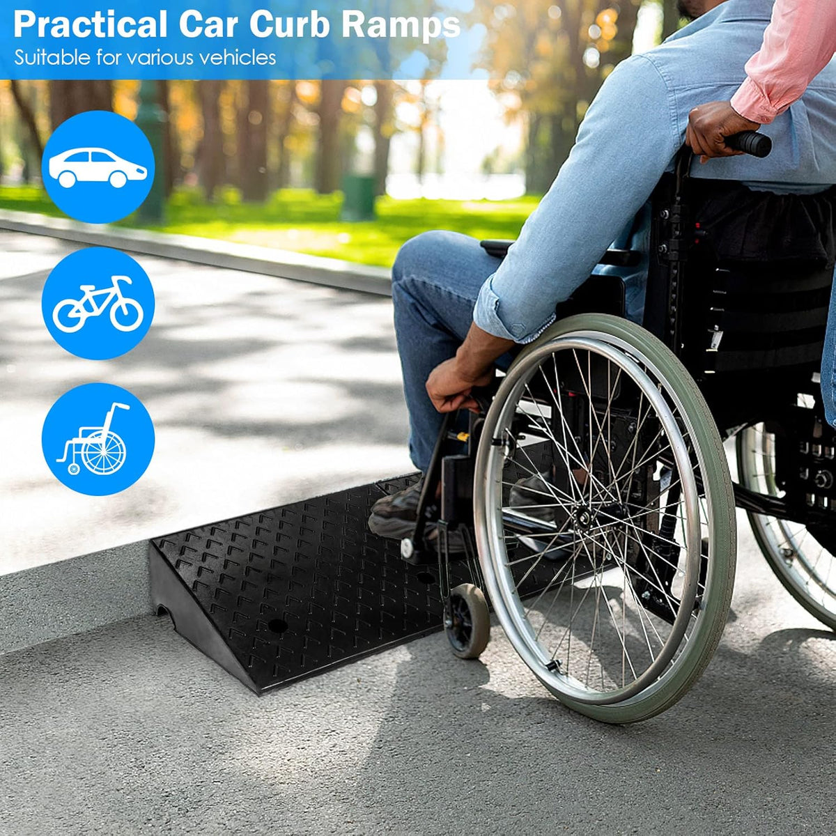 Rubber Curb Ramps Pack of 2 Q20712