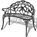 Green Cast Aluminum Outdoor Patio Bench X4589