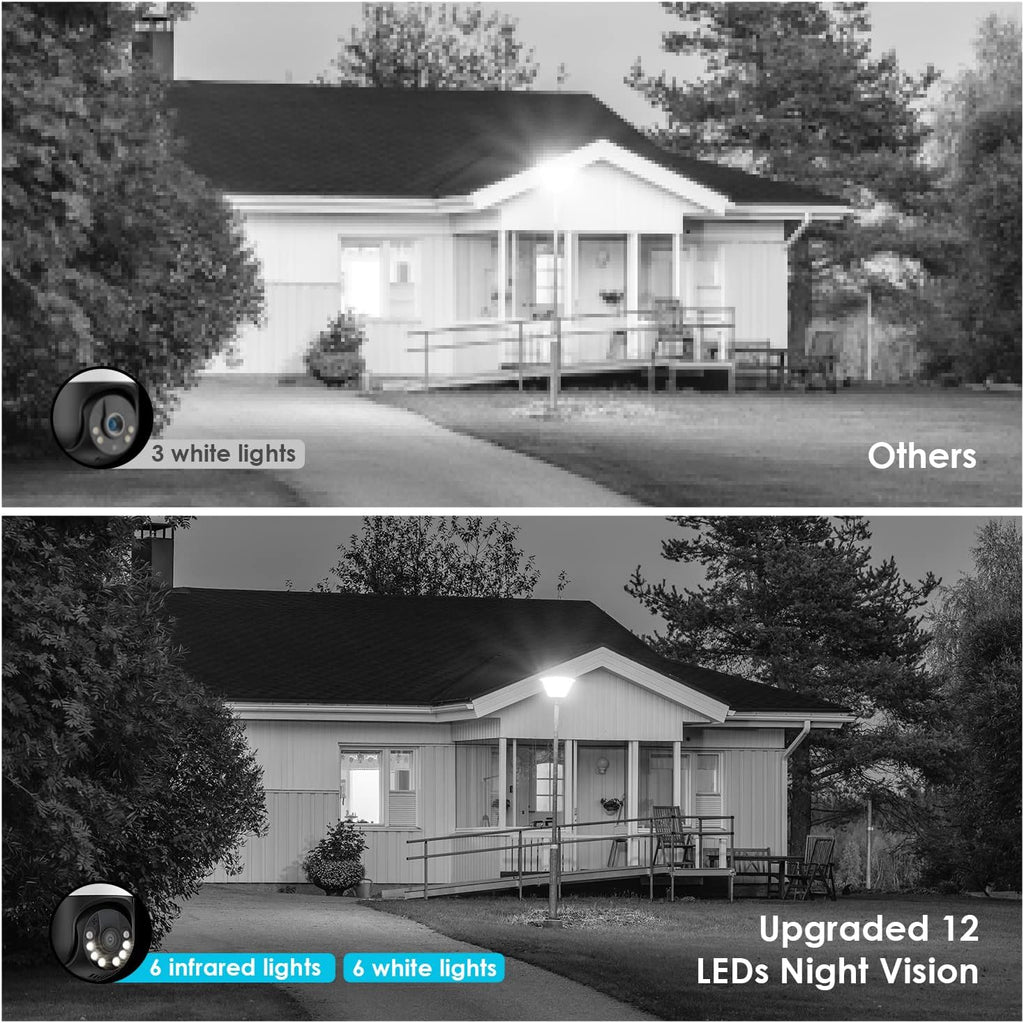 1080P HD Full Color Night Vision Wireless WiFi Security Camera W416