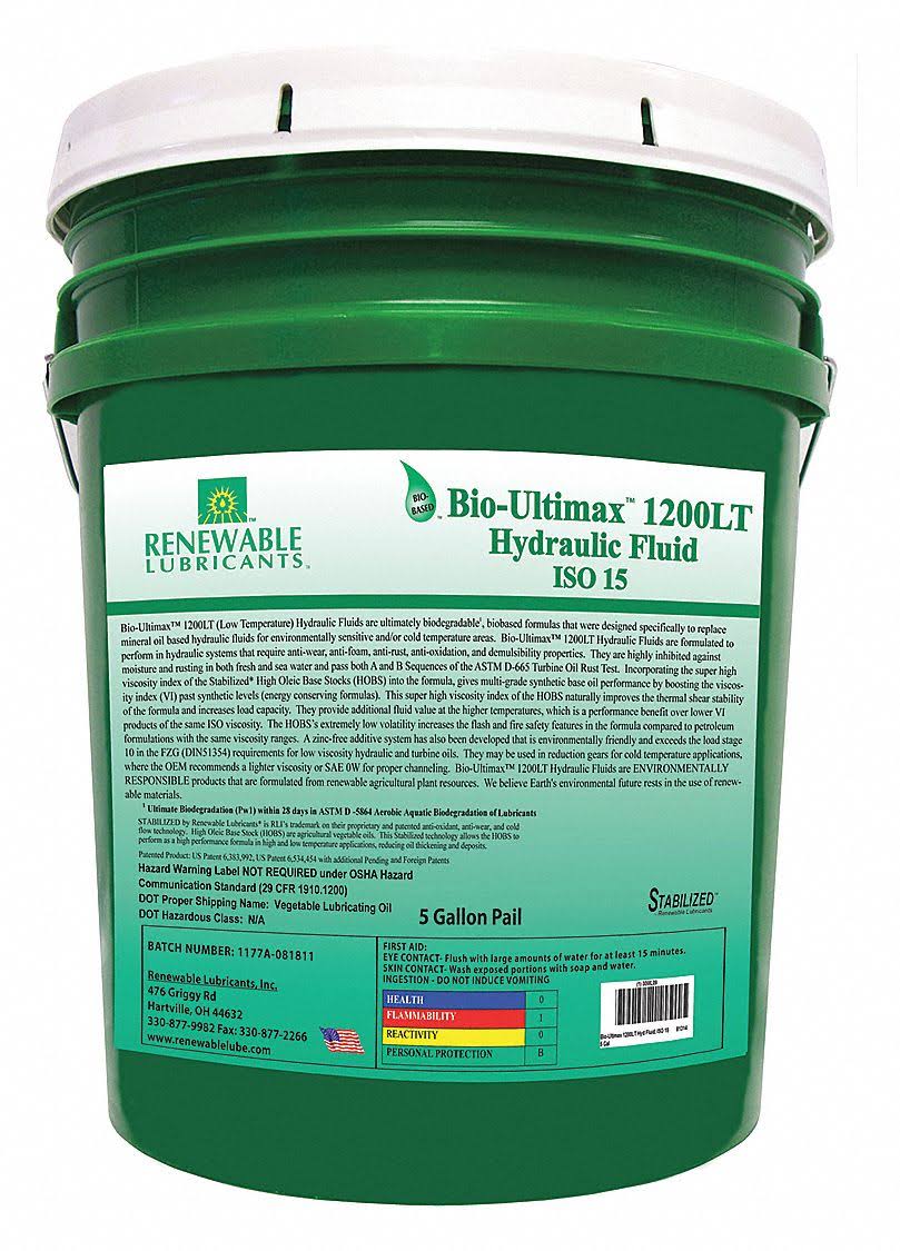 5 gal Yellow Hydraulic Oil B4636