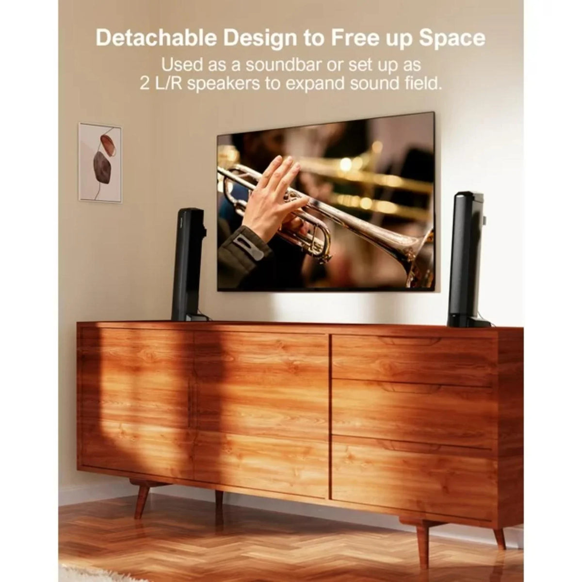 2.2ch Sound Bar with Dual Subwoofer V40200