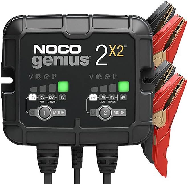 2-Bank 4-Amp Fully-Automatic Smart Battery Charger F67263
