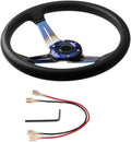 14 Inch Deep Dish Racing Steering Wheel Aluminum Alloy 6 Bolts Z5767