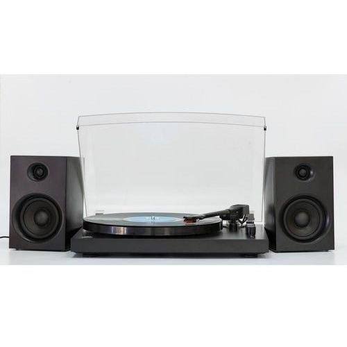 Matte Black Turntable with Speakers F132315