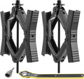 Heavy Duty RV Camper Wheel Tire Chock 2 Sets with Crank Handle N9133